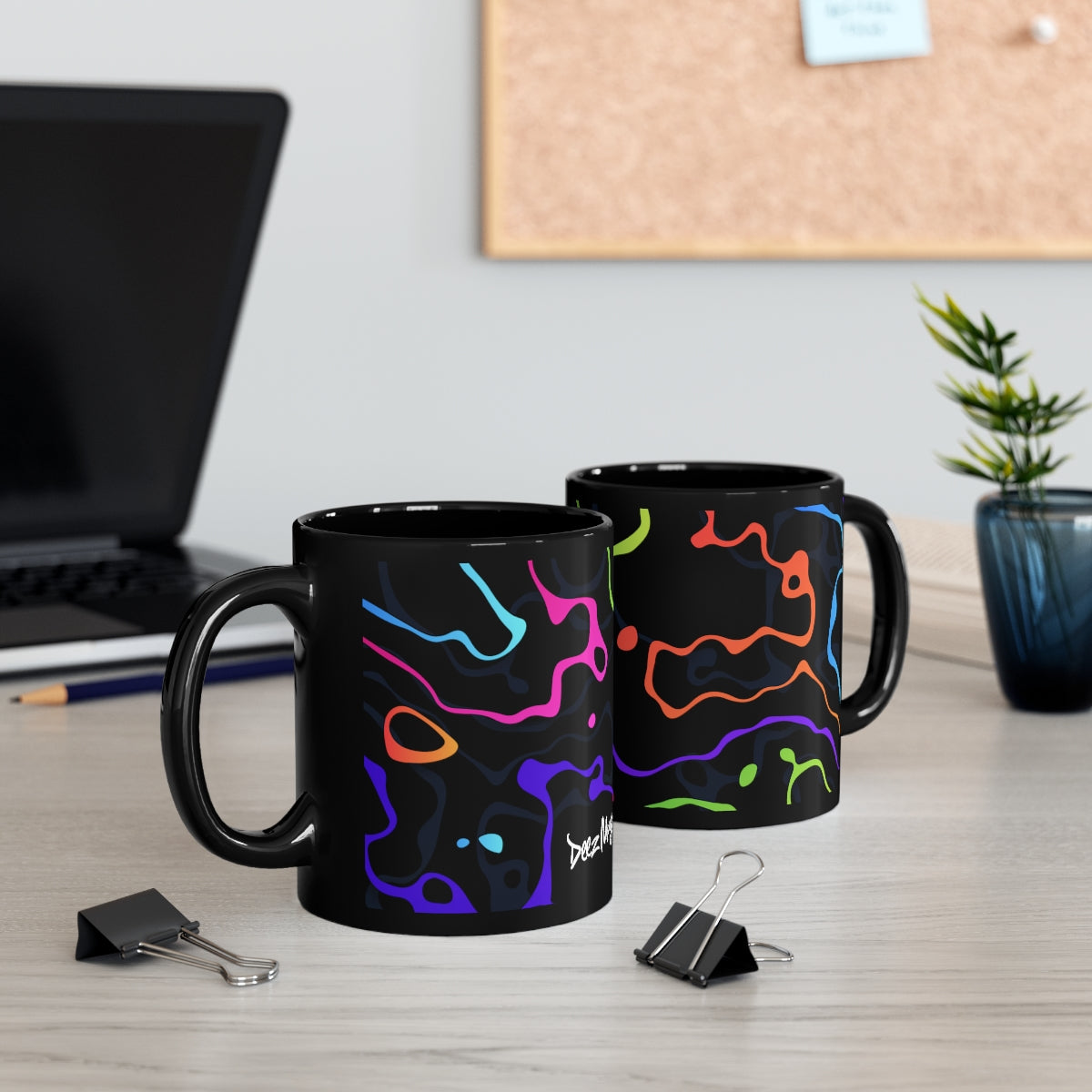 Electro Deez Black Mug