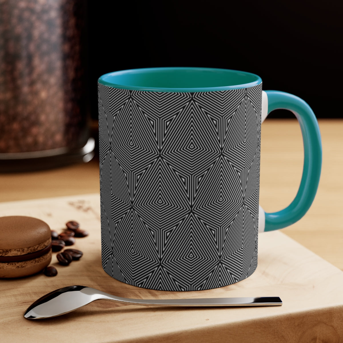 Trippy Lines Accent Mug