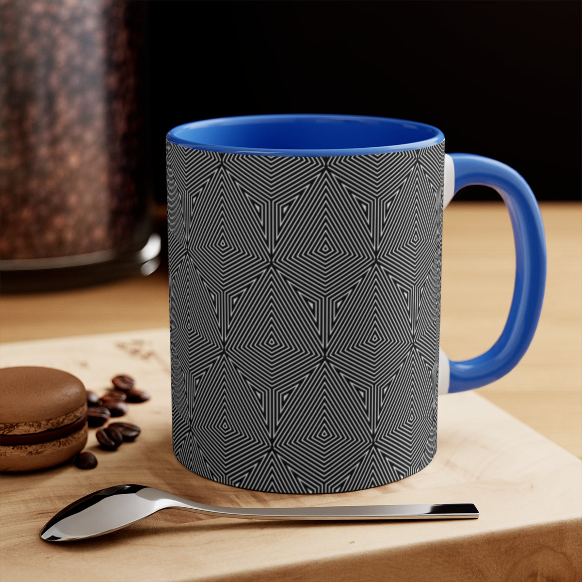 Trippy Lines Accent Mug