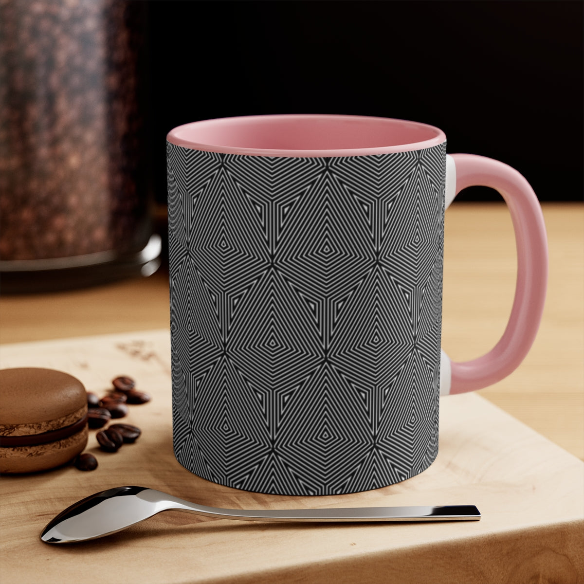 Trippy Lines Accent Mug