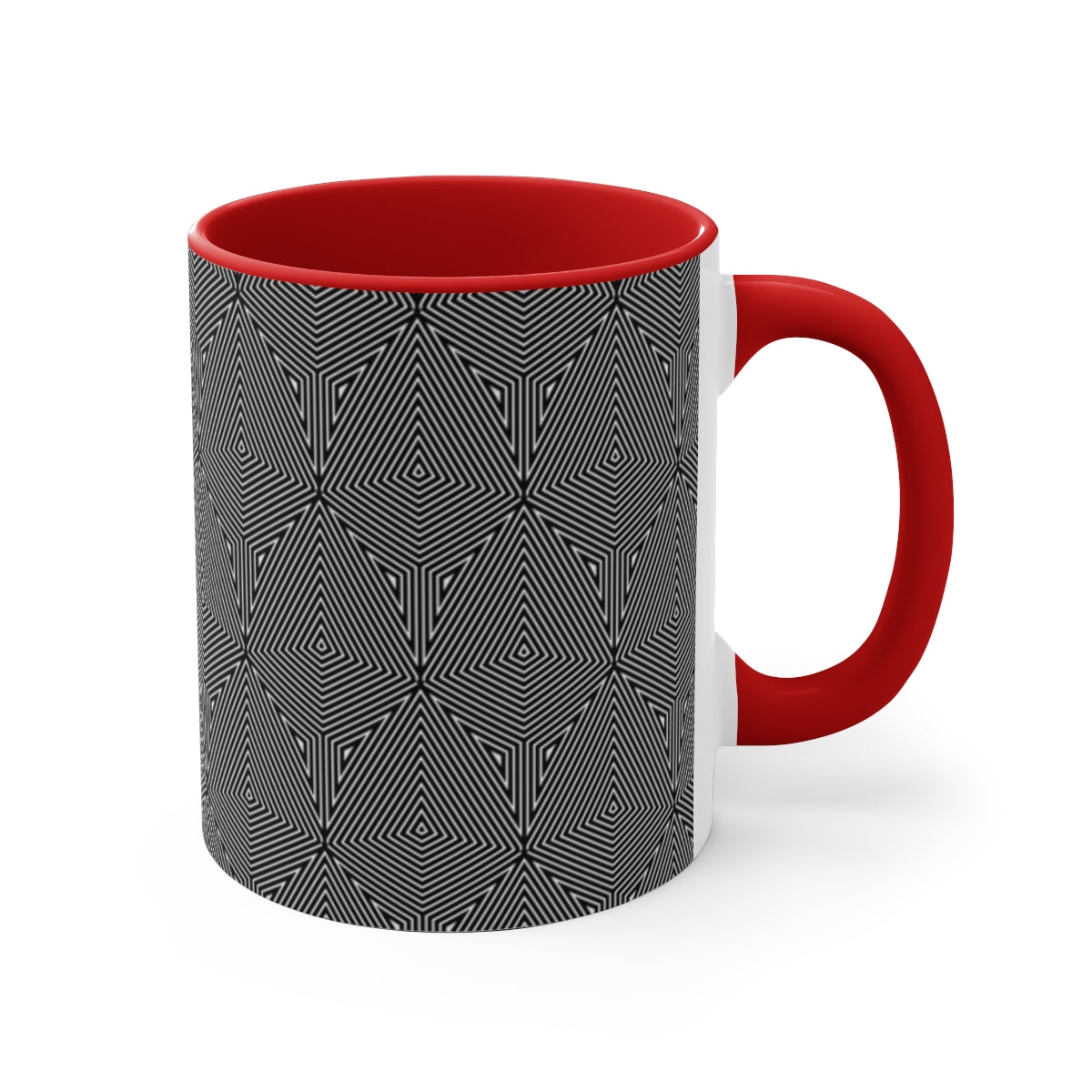 Trippy Lines Accent Mug