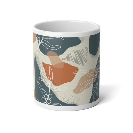 Quiet Leaves Jumbo Mug, 20oz