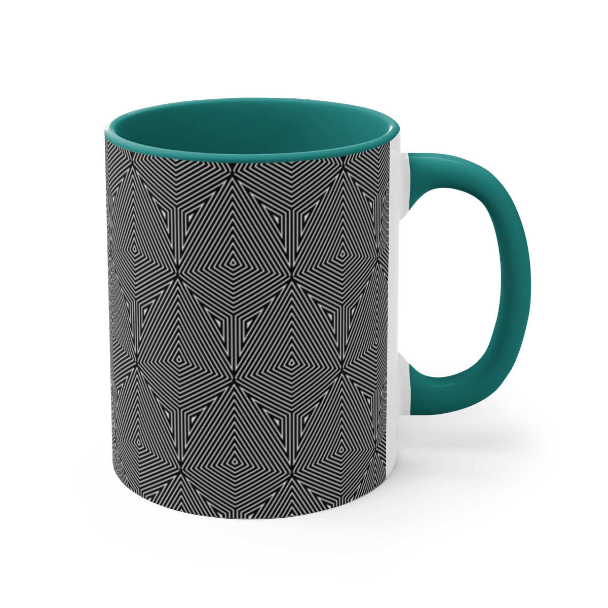 Trippy Lines Accent Mug