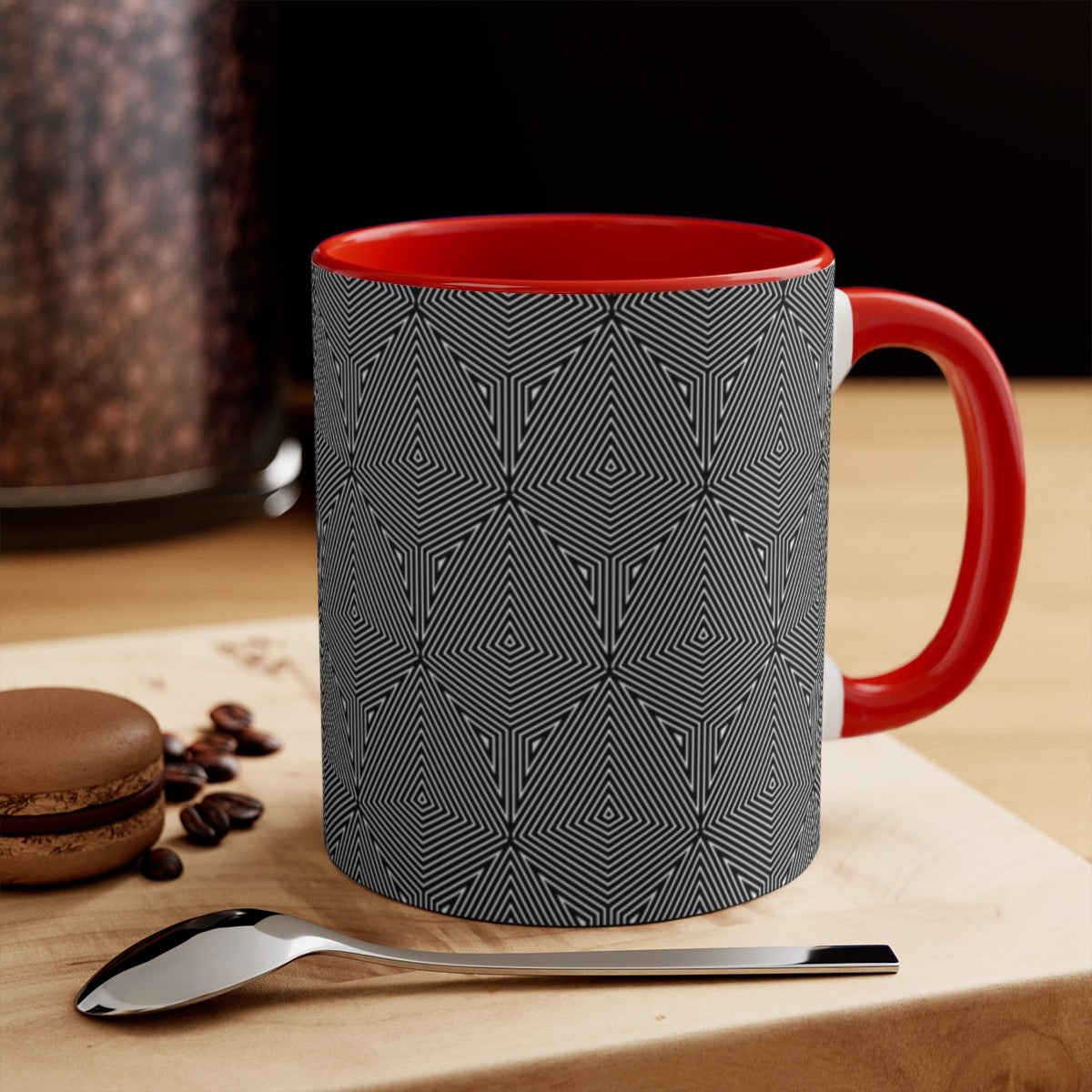 Trippy Lines Accent Mug